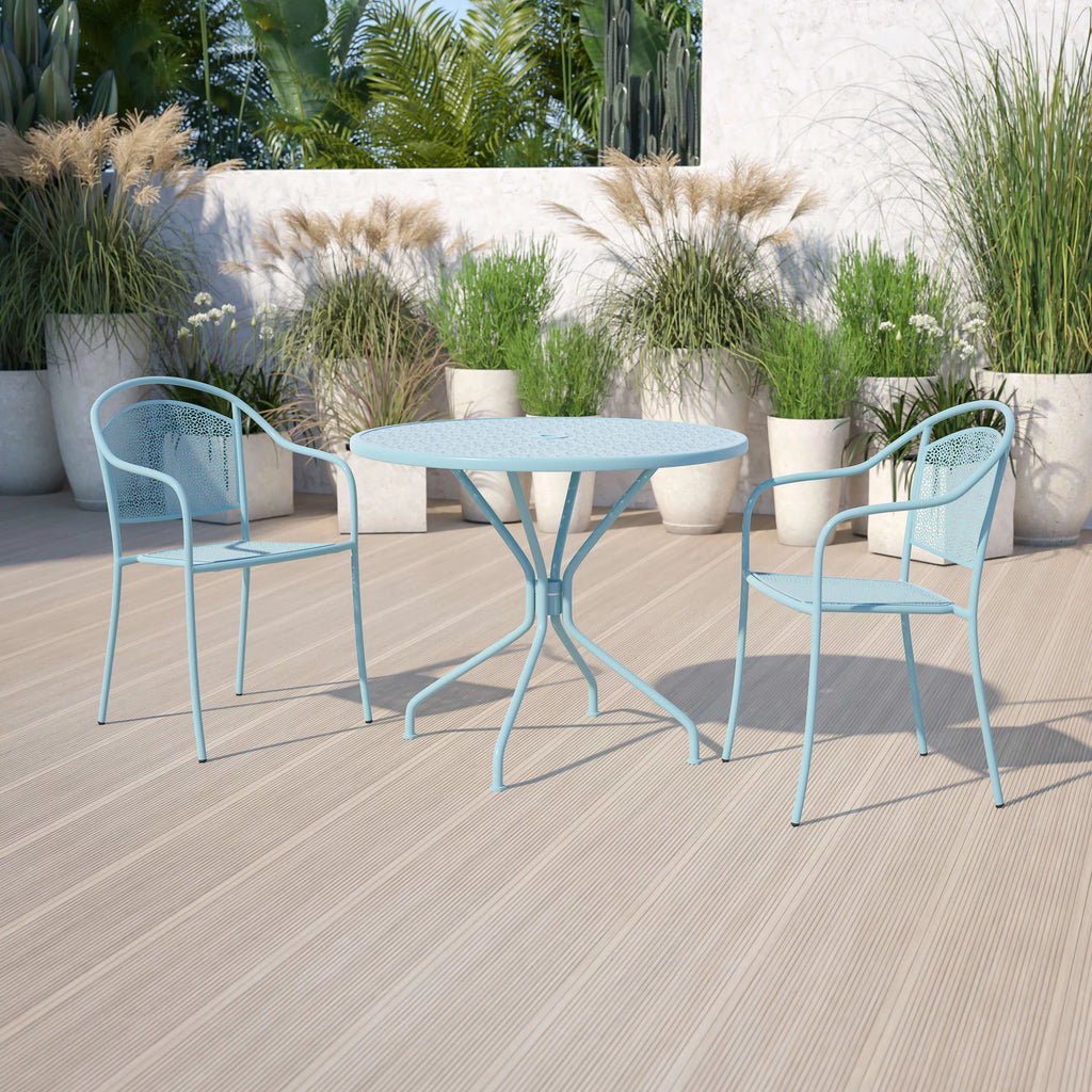 Gold Indoor-Outdoor Steel Patio Table F9090