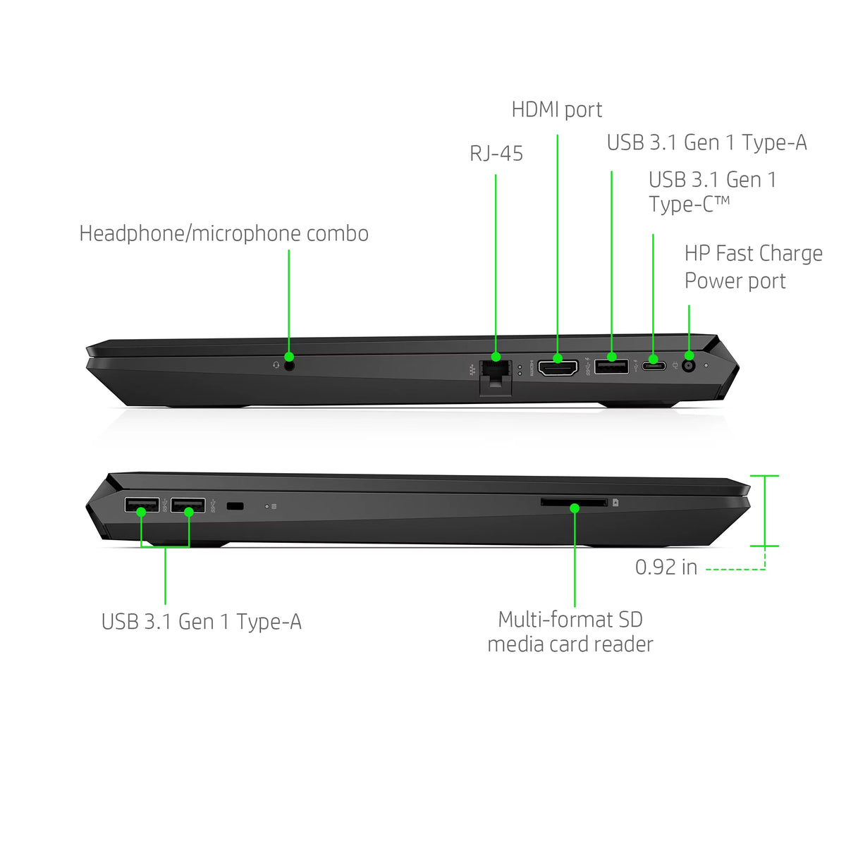 15.6" FHD Gaming Laptop, Intel Core i5, 8GB RAM, 256GB SSD, Shadow Black E922160