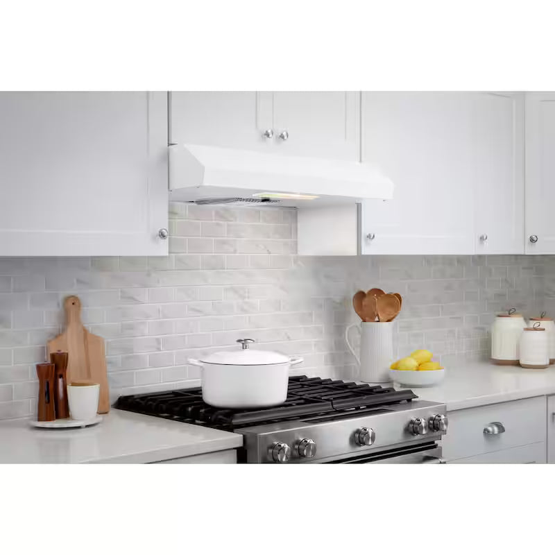 30 in. 240 CFM Convertible Under Cabinet Range Hood in White R960