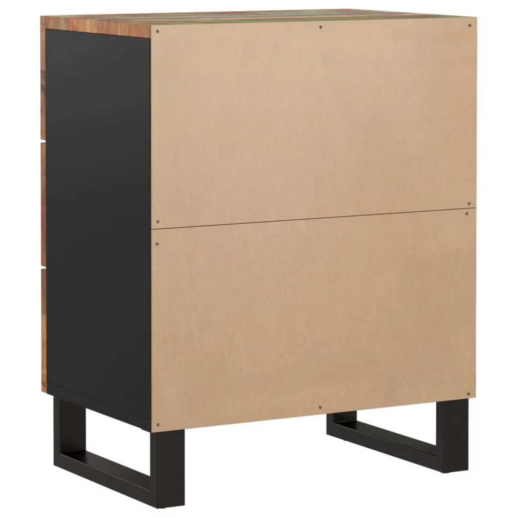 Solid Wood Reclaimed & Engineered Wood Bedside Cabinet E572