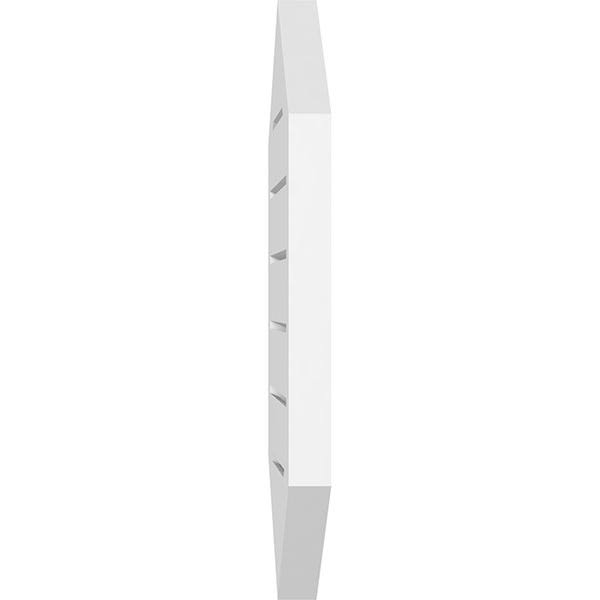 24x22W x 40x22H Vertical Peaked Surface Mount PVC Gable Vent 12/12 Pitch C47206