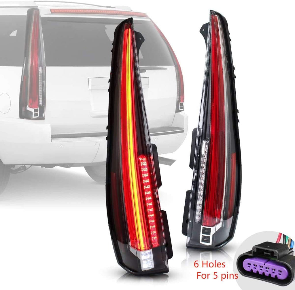 LED Smoked Taillights with Red Turn Signal E582