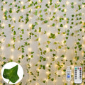 200 LED 6.5ft x 6.5ft Pothos Fairy Curtain Lights with Remote Warm White Y273