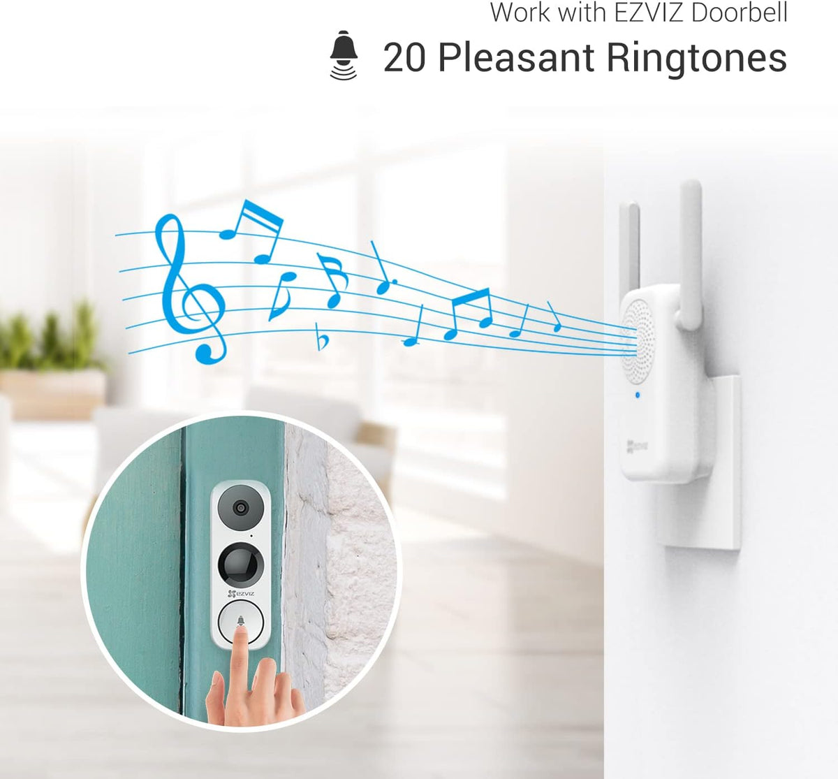 Wired WiFi Video Doorbell with Chime D375566