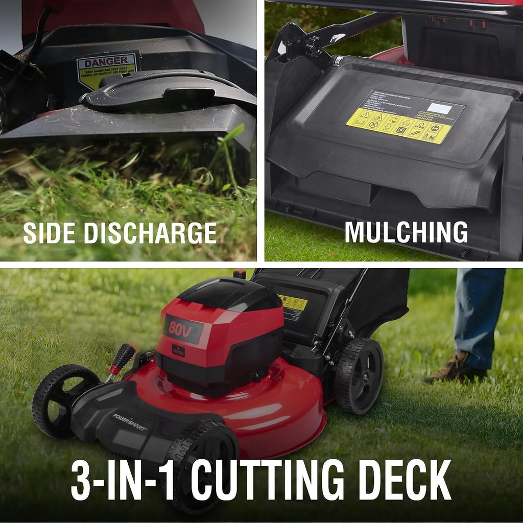 80V MAX 21 Cordless Brushless Electric Lawn Mower B502