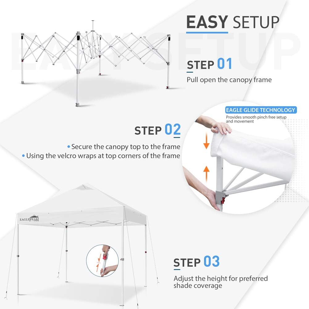 10' x 10' Heavy Duty Commercial Pop Up Canopy Tent Shelter L978721