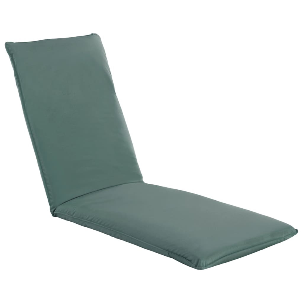 Folding Sun Lounger Oxford Fabric Chaise Lounge Chair Gray D1683