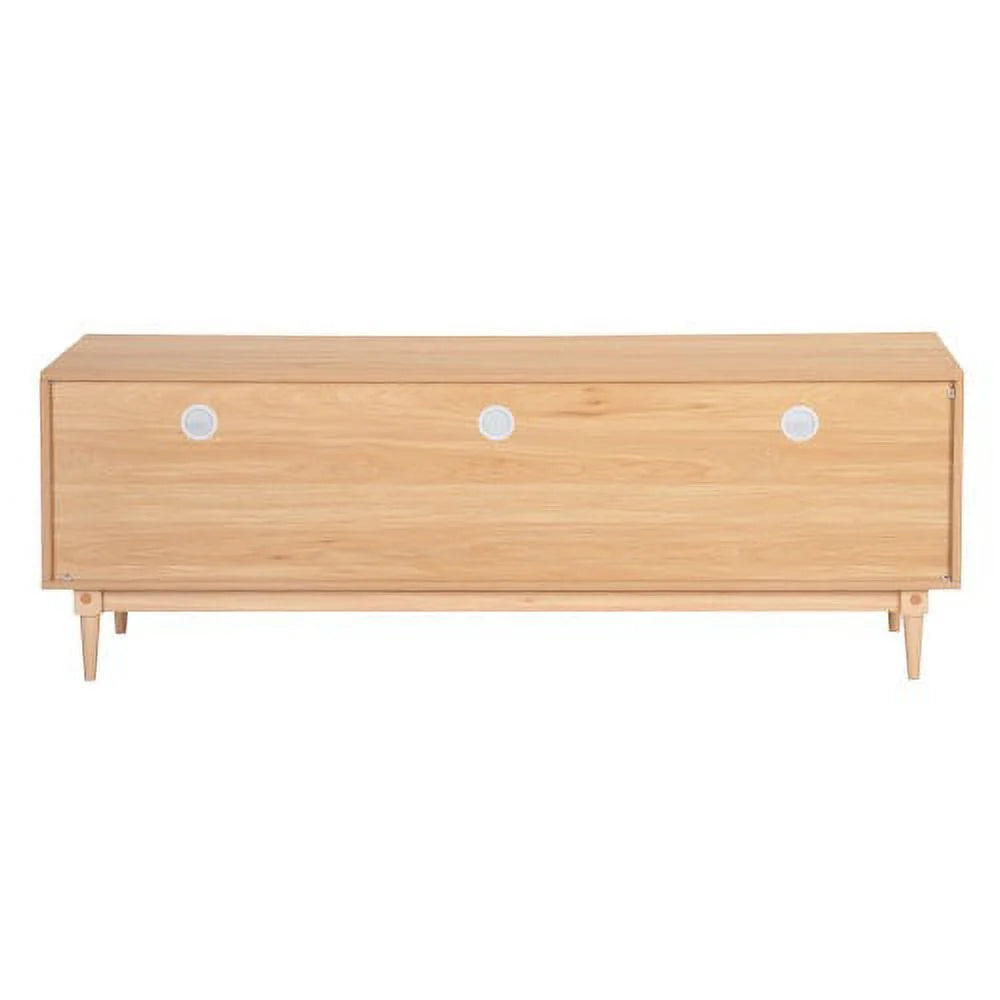 64" TV Stand with Rattan Storage Drawers H1297