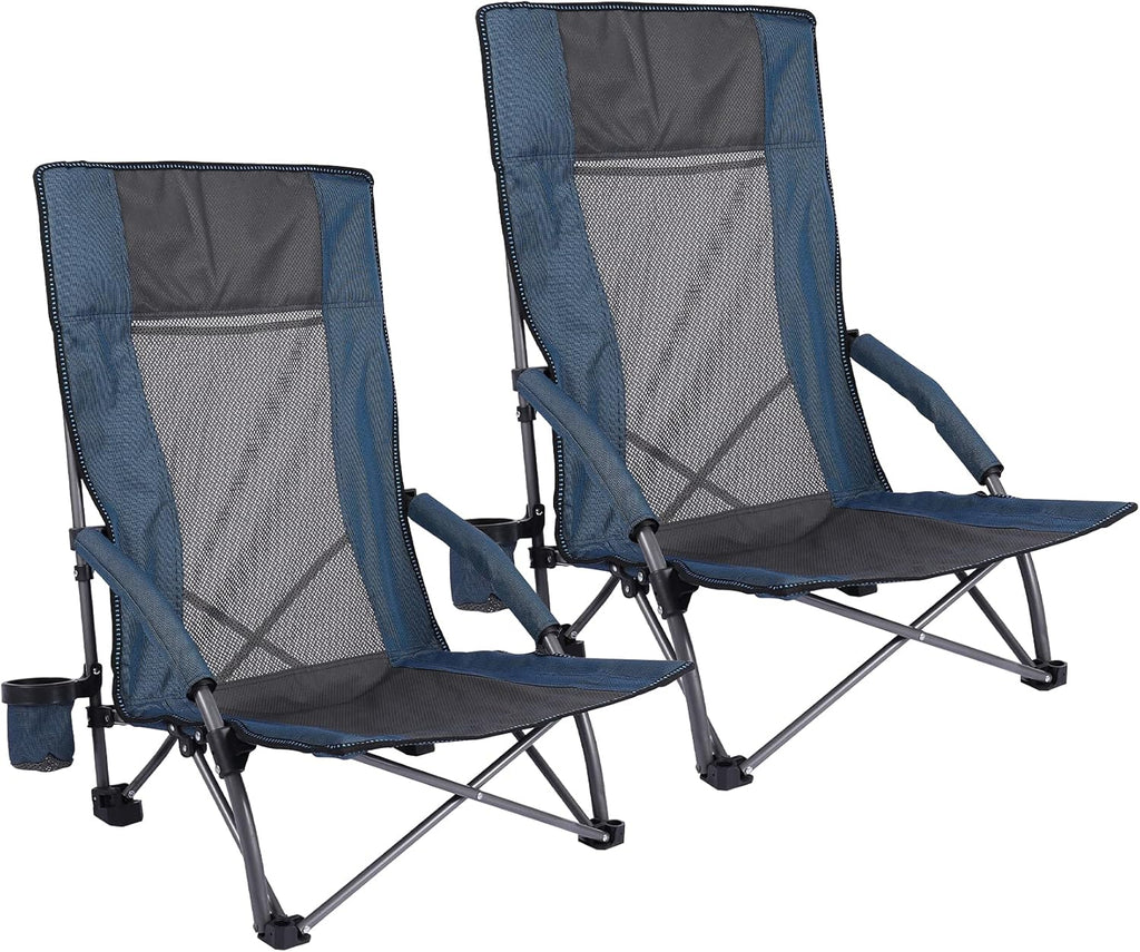 Blue Lightweight Folding Beach Chair U90698