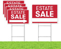 Yard Sign 5 Pack Doublesided with Heavy Duty H Wire Stakes M1067