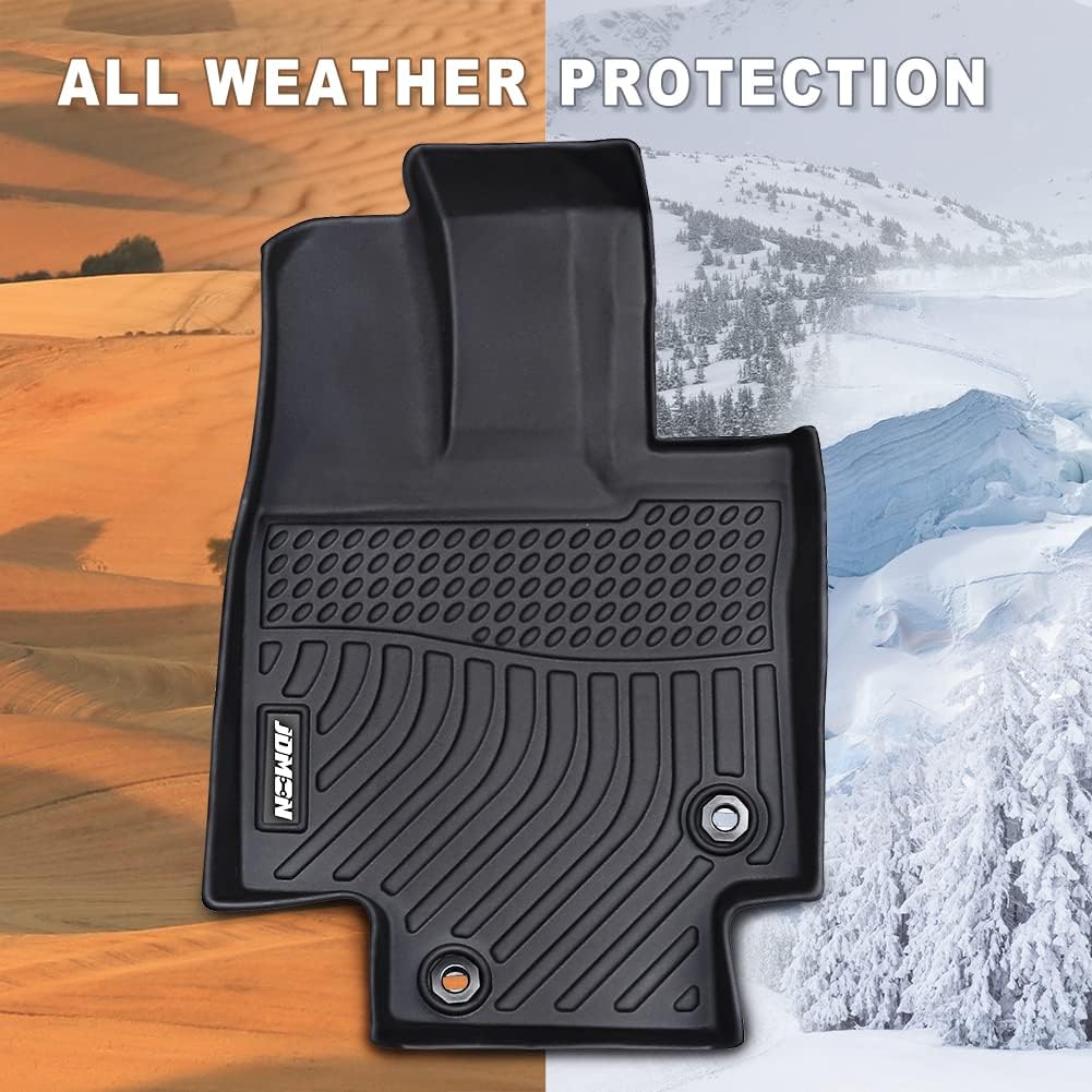 All Weather Floor Mats 3 Row Black I920