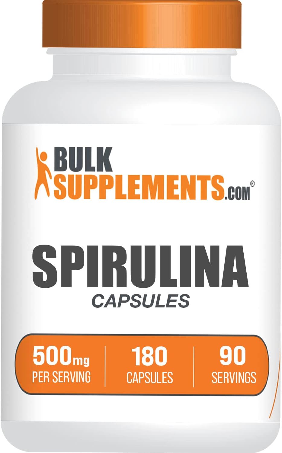 Spirulina Capsules 500mg, 180 Capsules E785591