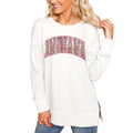 Cream Side Split Pullover Top O56033