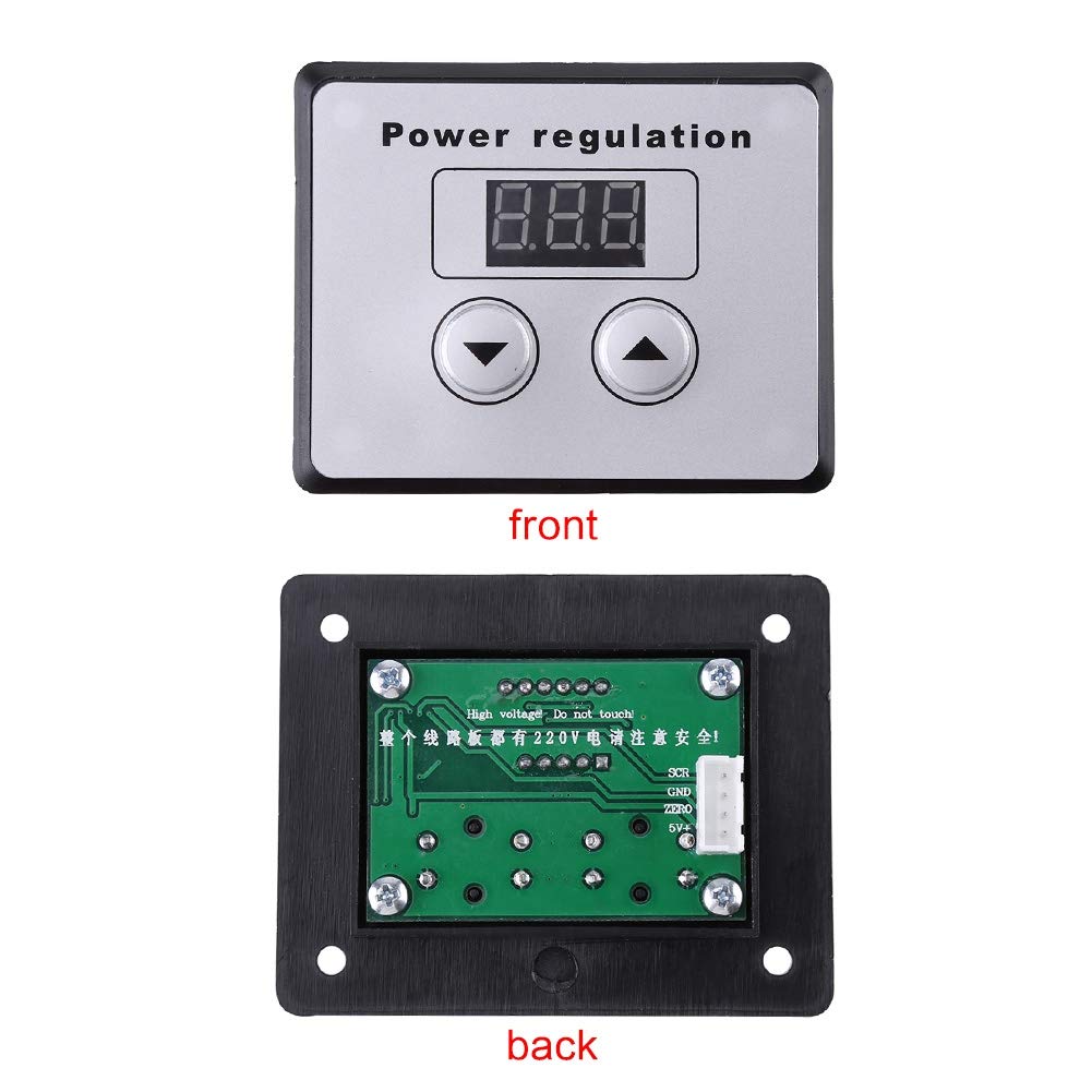 10000W SCR Digital Voltage Regulator AC 220V 80A Pack of 2 B828226