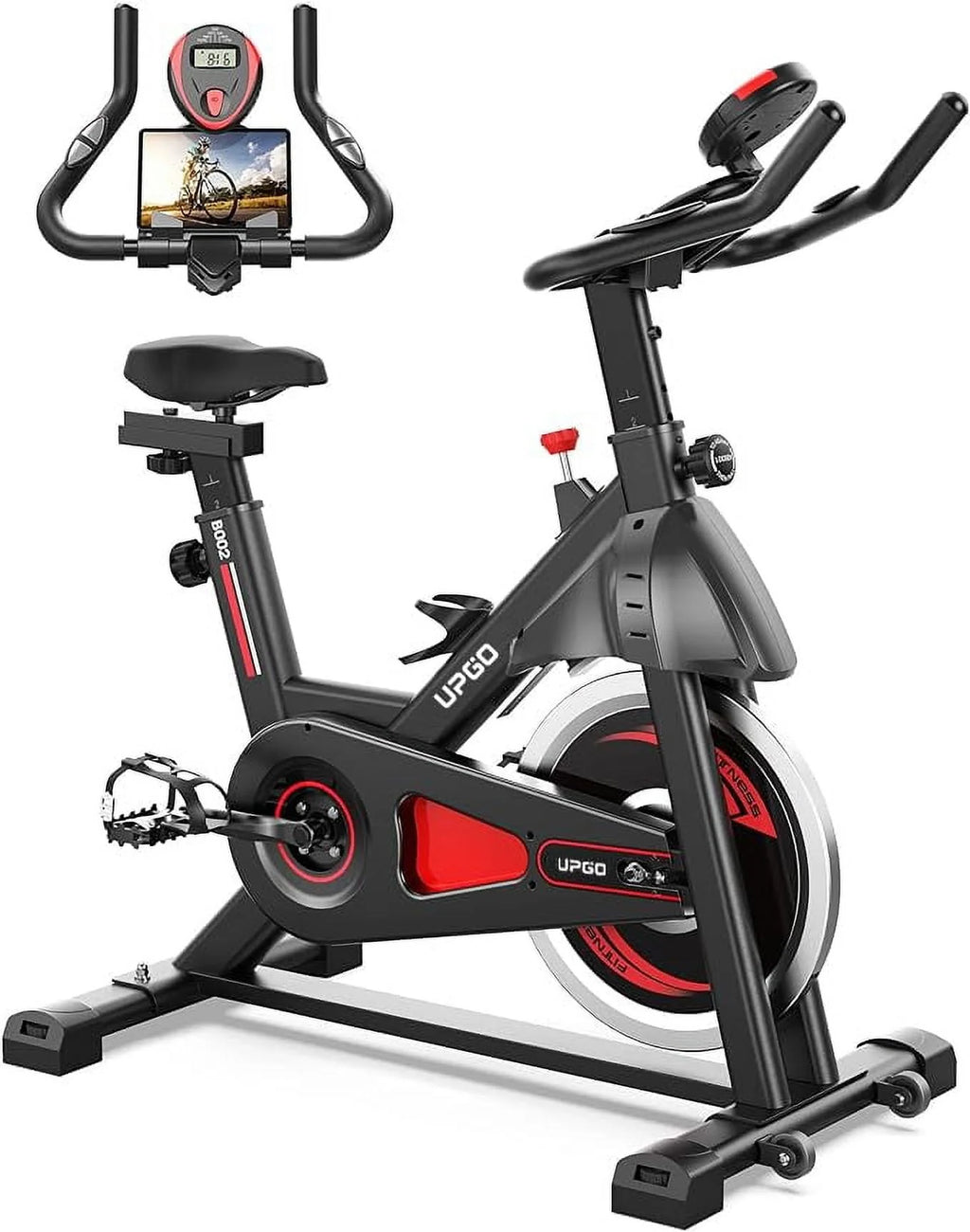 Exercise Bike 270 Lbs Weight Capacity Red M279