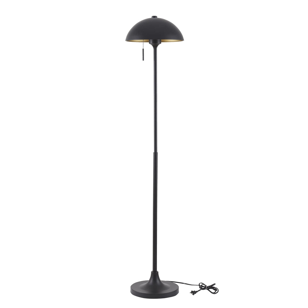 Modern Dome Adult Floor Lamp, Brass C876