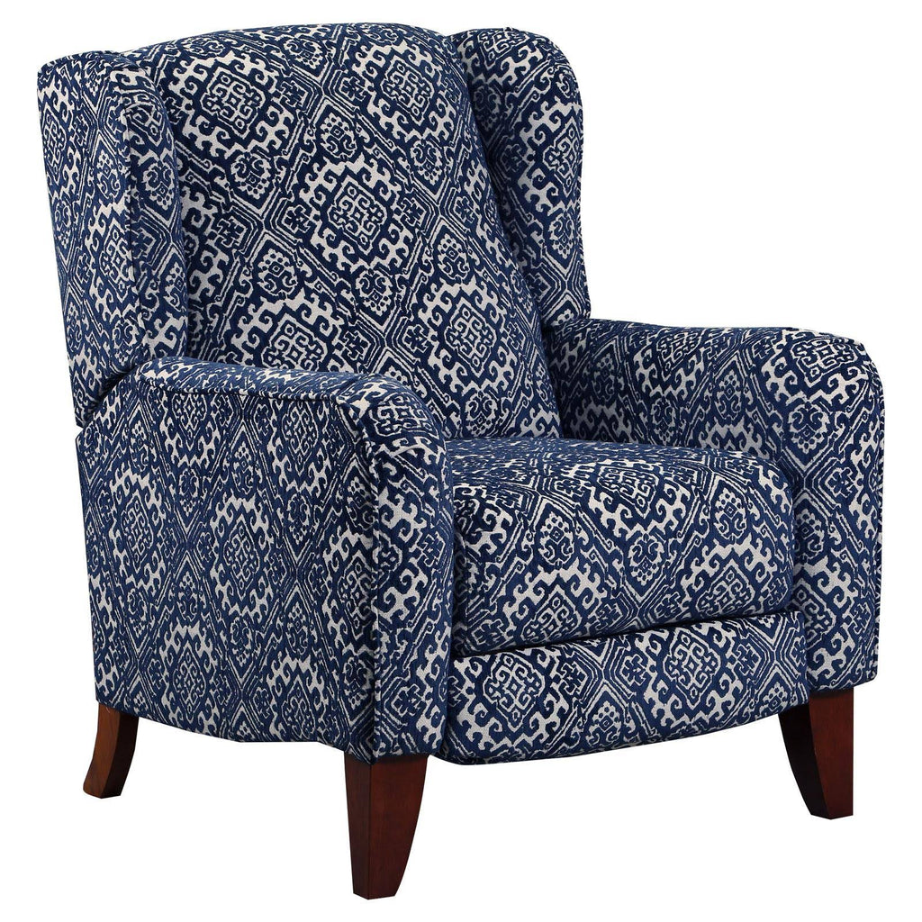 Navy High Leg Recliner D9435