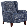 Navy High Leg Recliner D9435