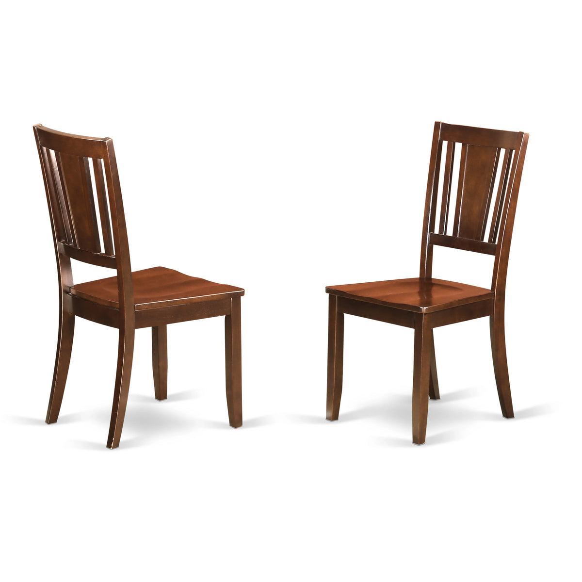 10" Mahogany Wood Dining Chairs Set of 2 H879