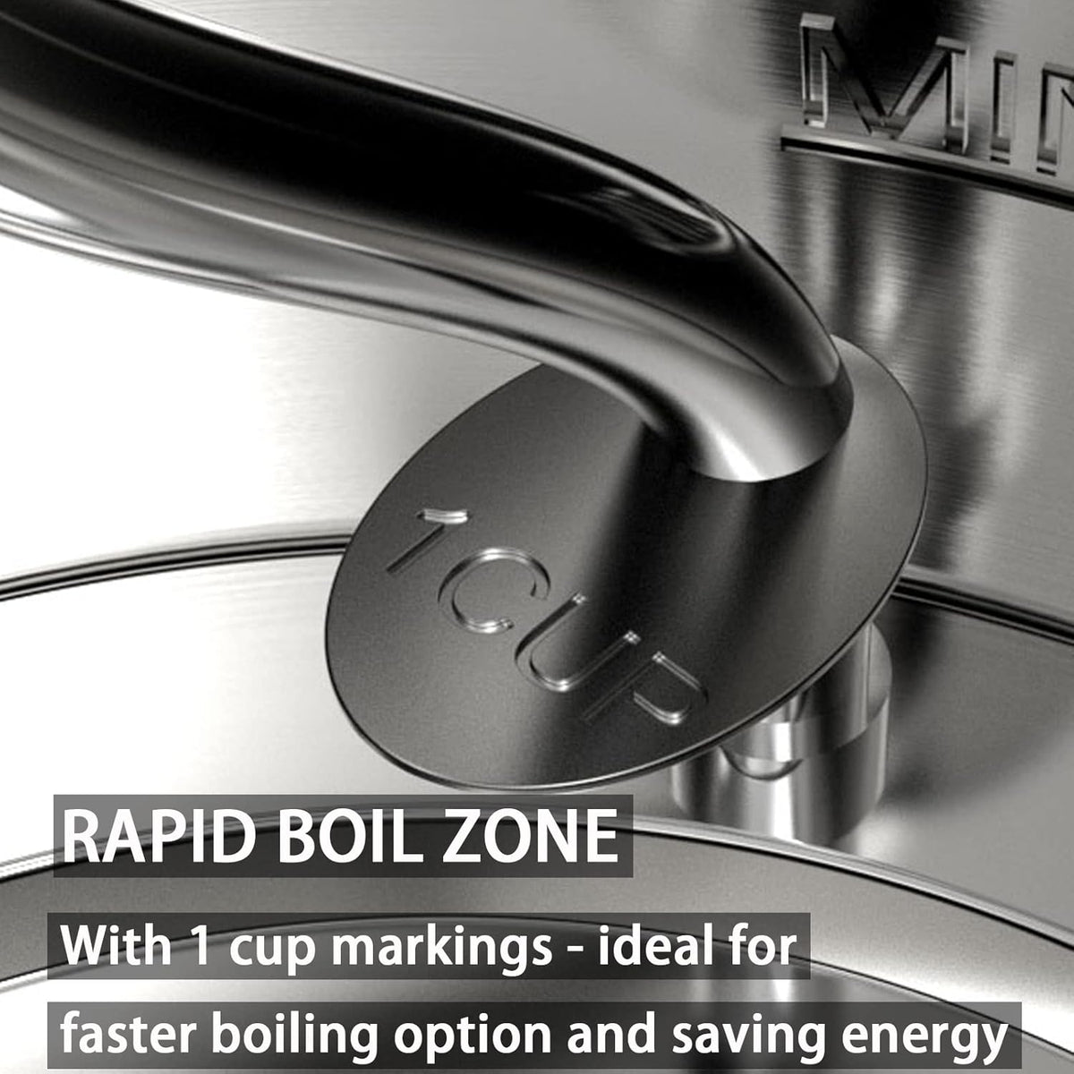 1L 1500W Stainless Steel Electric Gooseneck Kettle A3763