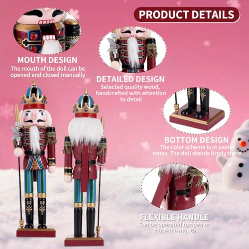 11.8 Inch Wooden Nutcracker Figures Q476047