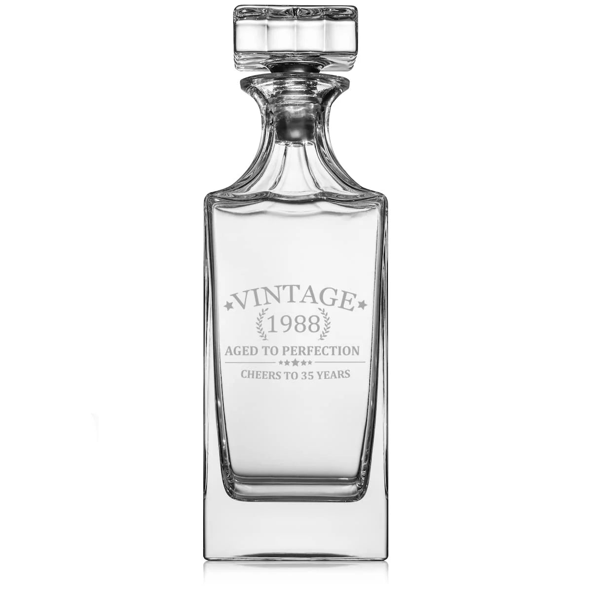 30 oz Glass Whiskey Decanter with Glass Stopper G944