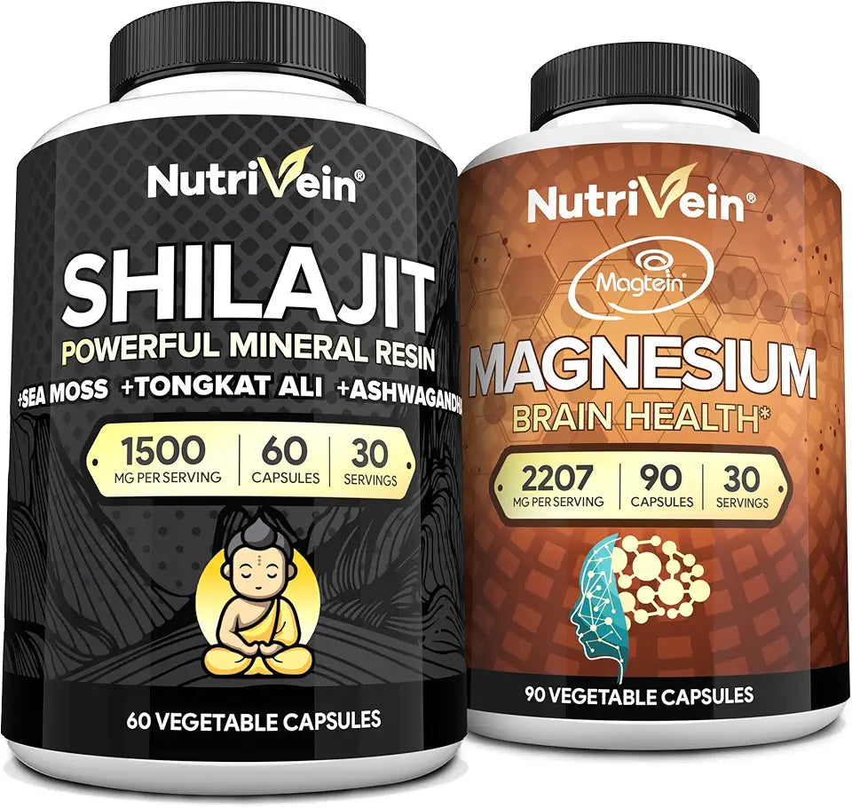 Shilajit Capsules and Magnesium L-Threonate Bundle O28561