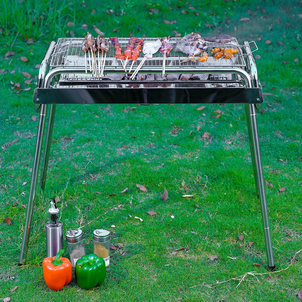 Foldable Stainless Steel Charcoal Grill H818669