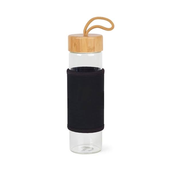 18.5 oz Printed Bamboo Glass Bottle Y17117
