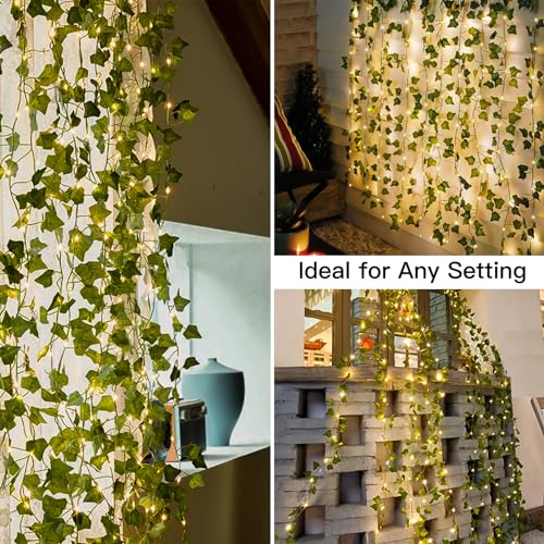 200 LED 6.5ft x 6.5ft Pothos Fairy Curtain Lights with Remote Warm White Y273