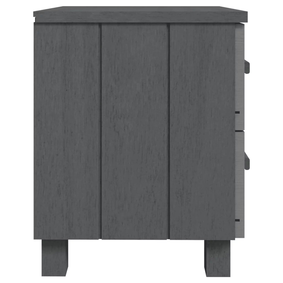 2 Piece Pine Wood Bedside Cabinets with Storage Drawers Y6971