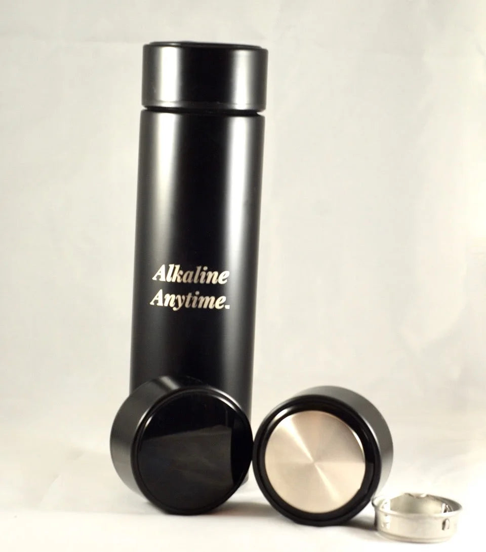 Stainless Steel Water Bottle Flask with 2 Lids F1207