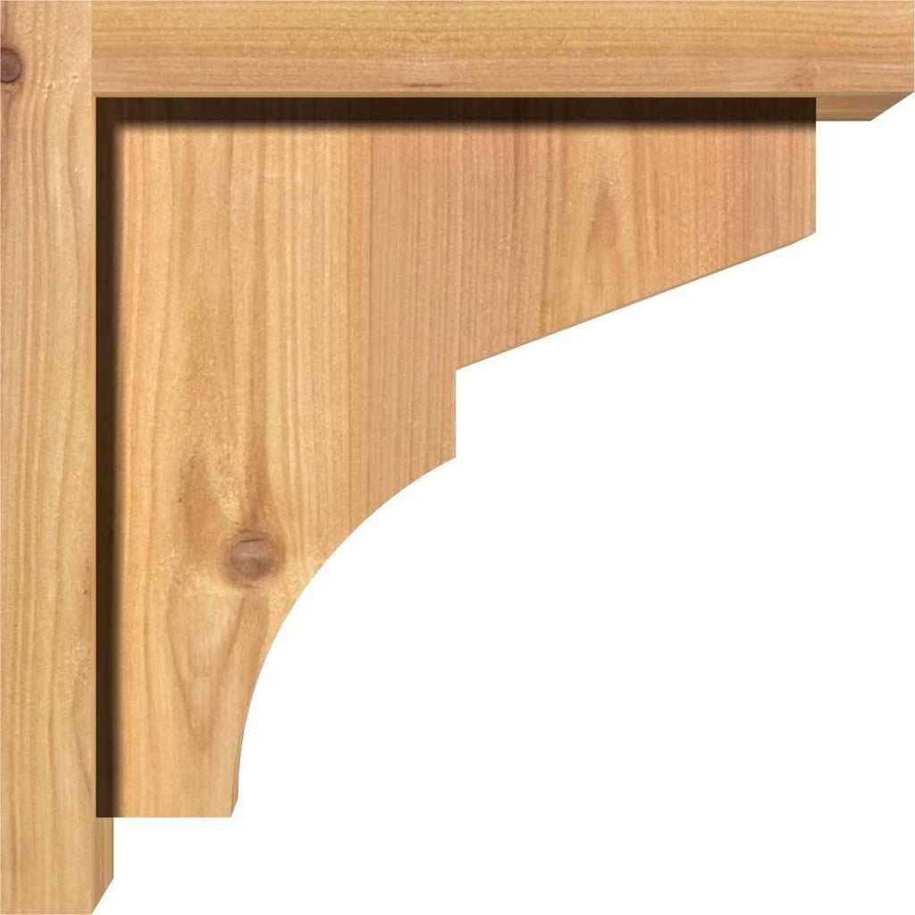 Monterey Smooth Corbel with Backplate, Western Red Cedar V82580