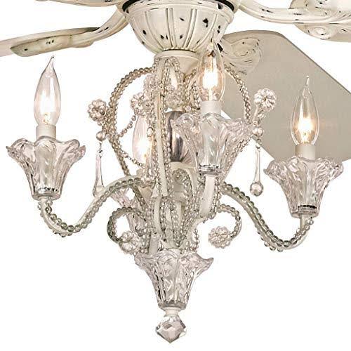 White Ceiling Fan with Pull Chain LED Kit L813073