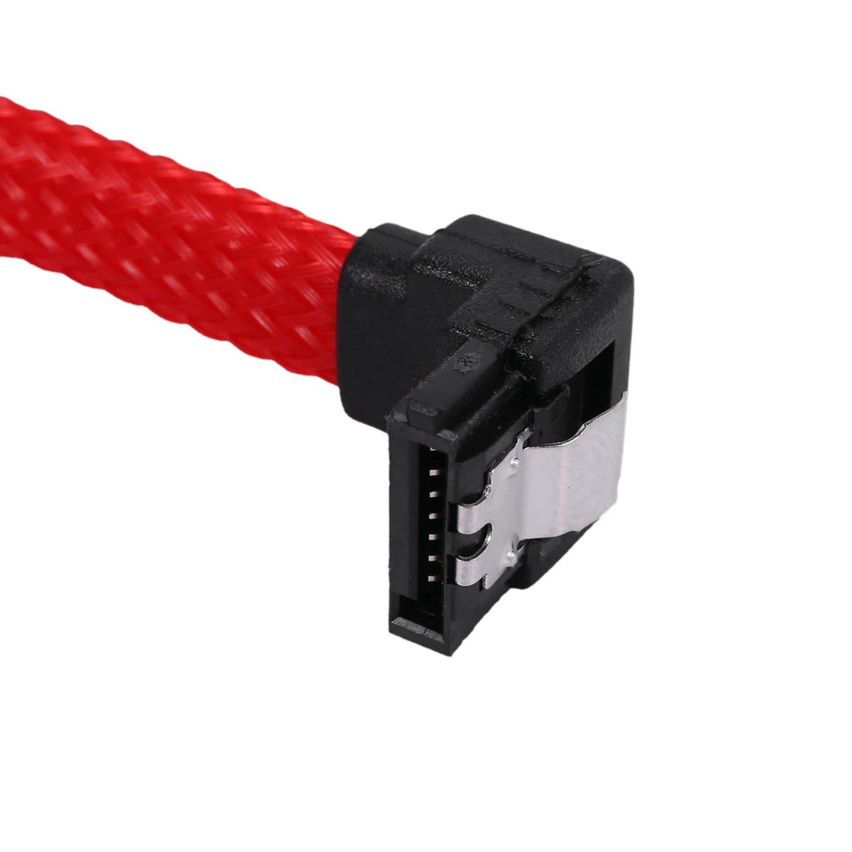 5x 3.0 SATA3 7Pin Data Cable Right Angle 6Gb/S SSD Cables with Nylon Sleeved 50CM N477572