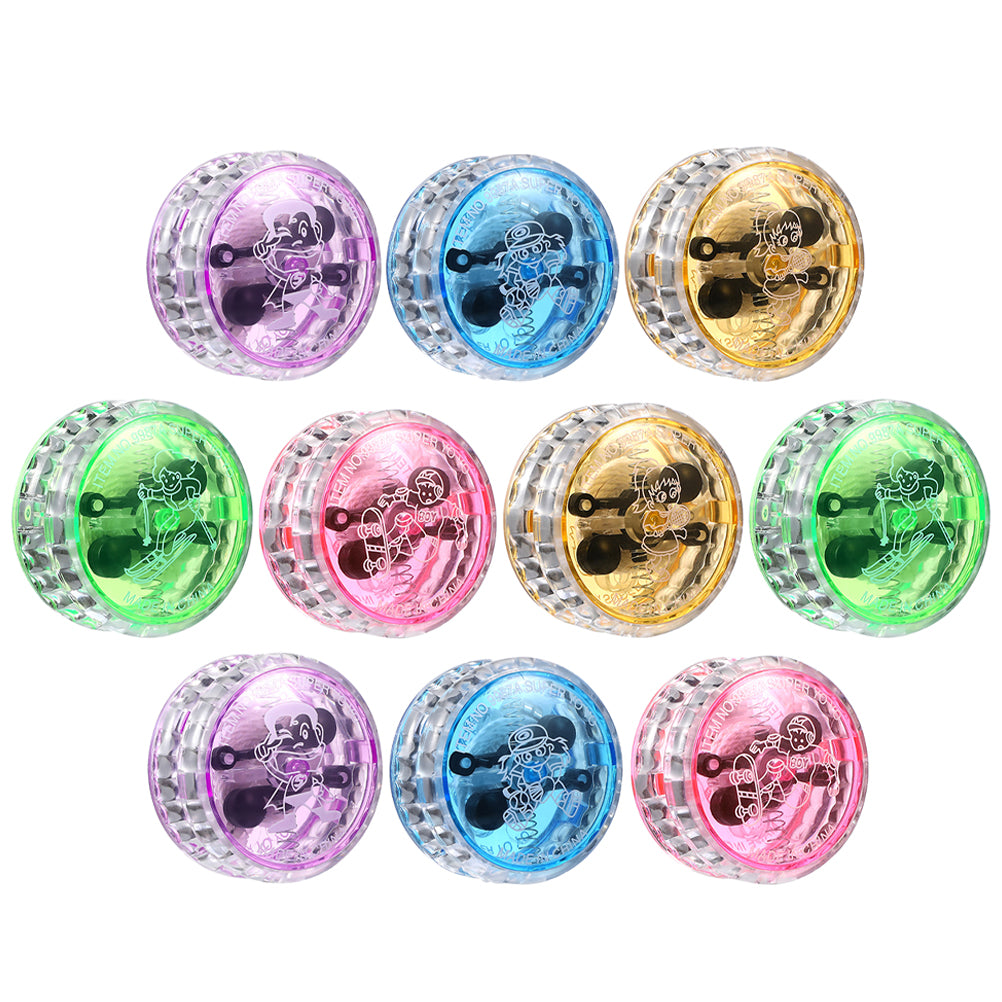 10Pcs LED Yo-yo Toy Light up Yo-yo Responsive Ball Toy I759
