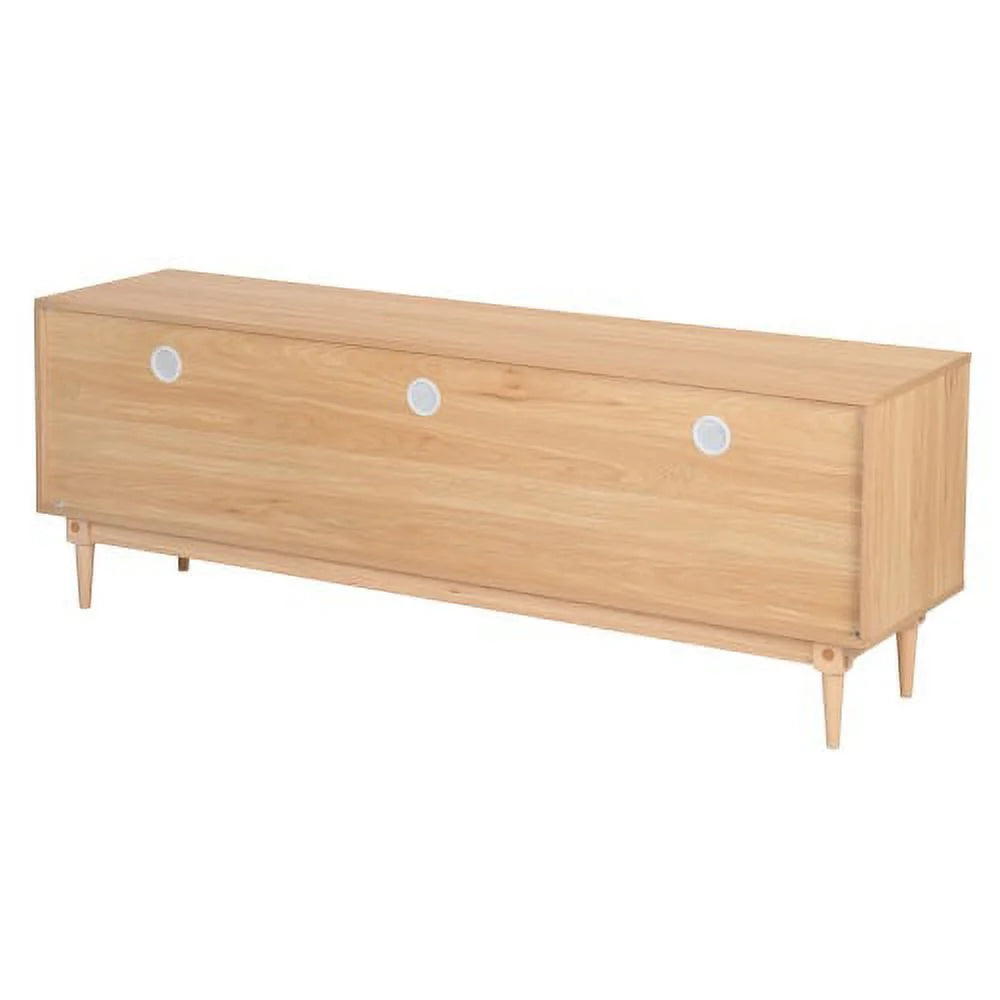 64" TV Stand with Rattan Storage Drawers H1297