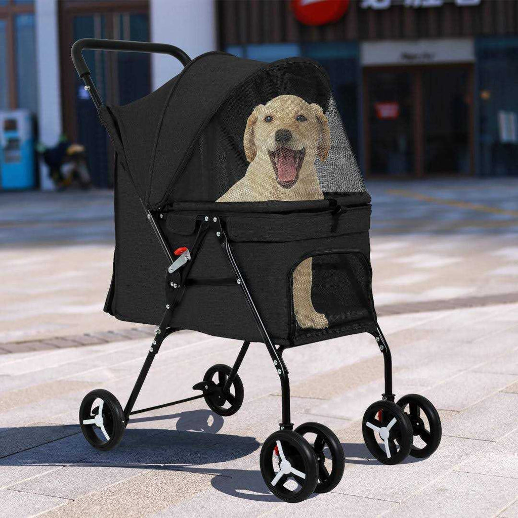 Foldable Mesh Pet Stroller R68744