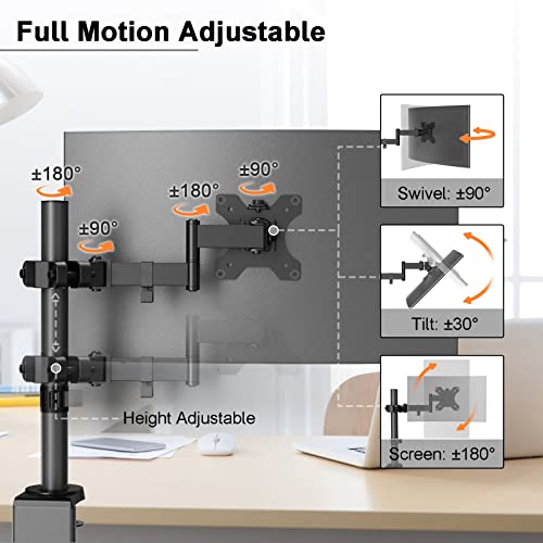 Black VESA Pole Mount for 17 to 32 inch Screens U47436