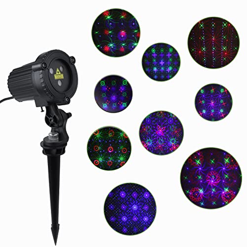 Outdoor Garden Laser Lights Projector with Moving RGB E97030