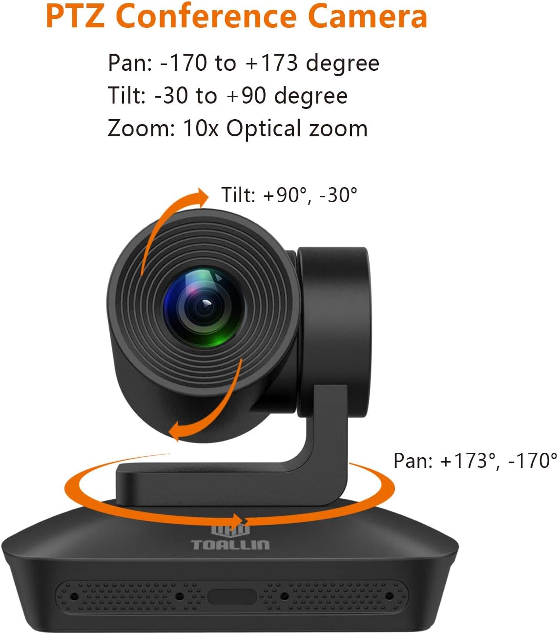 1080P PTZ Conference Room Camera with 4 Microphones Array J3073