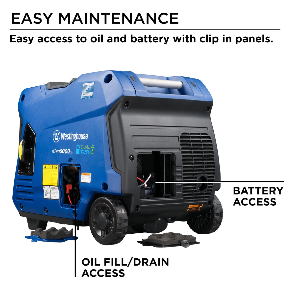 5000 Watt Dual Fuel Portable Inverter Generator R8018