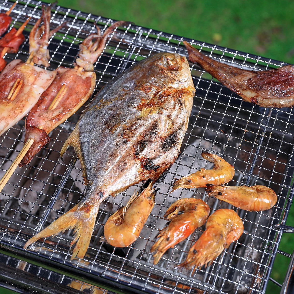 Foldable Stainless Steel Charcoal Grill H818669