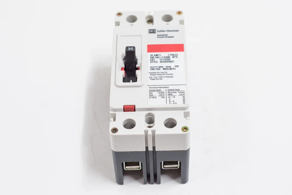 125A 2P Molded Case Circuit Breaker E209896