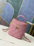 Pink Vanity Case Handbag U5574