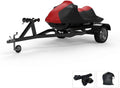 RED/Black All Weather Jet Ski Cover with Trailer Straps and Storage Bag K607228