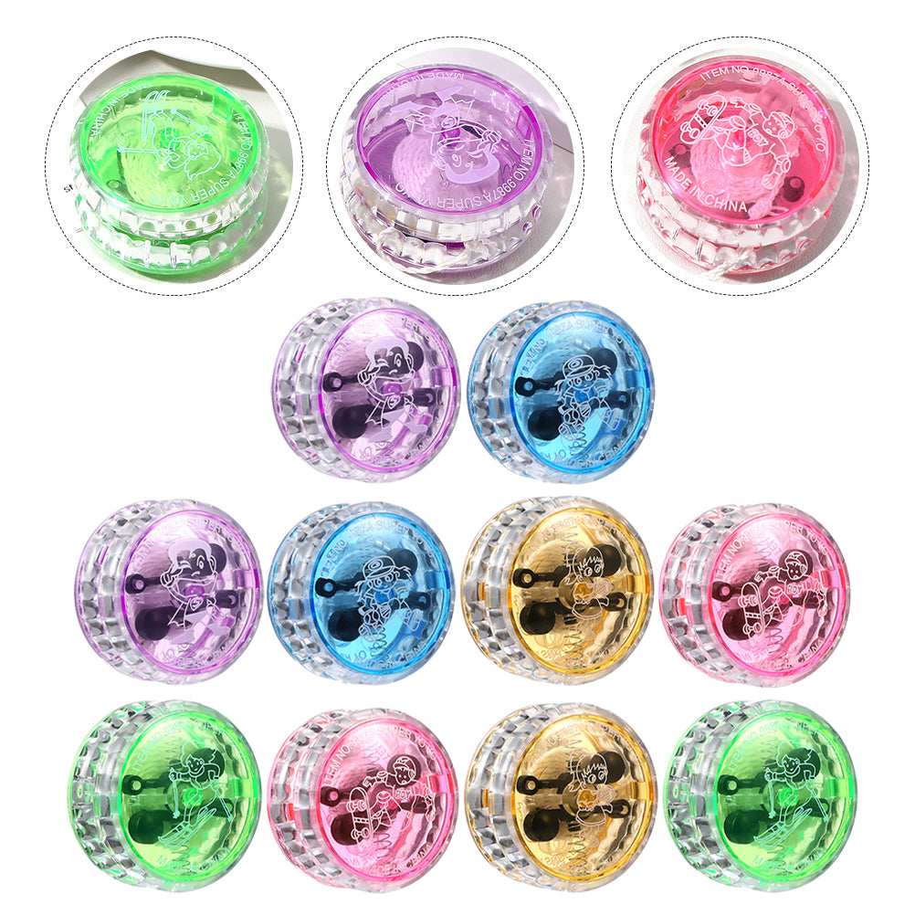 10Pcs LED Yo-yo Toy Light up Yo-yo Responsive Ball Toy I759