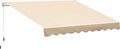 10' x 8' Manual Retractable Awning with UV Protection, Green X2074
