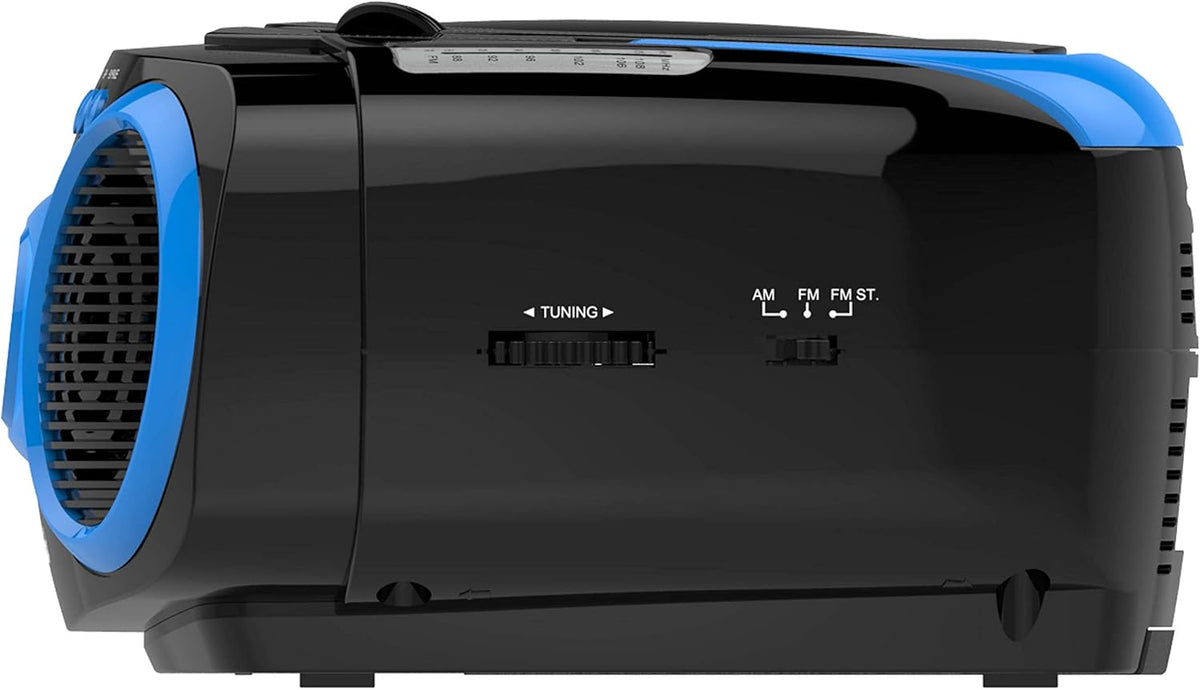 Blue Sport CD Boombox with AM/FM Radio and Aux Line-in M82586