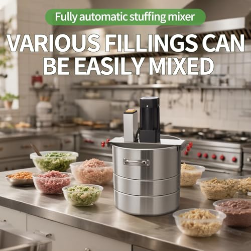 33Lbs Automatic Dry and Wet Stainless Steel Food Mixer U535